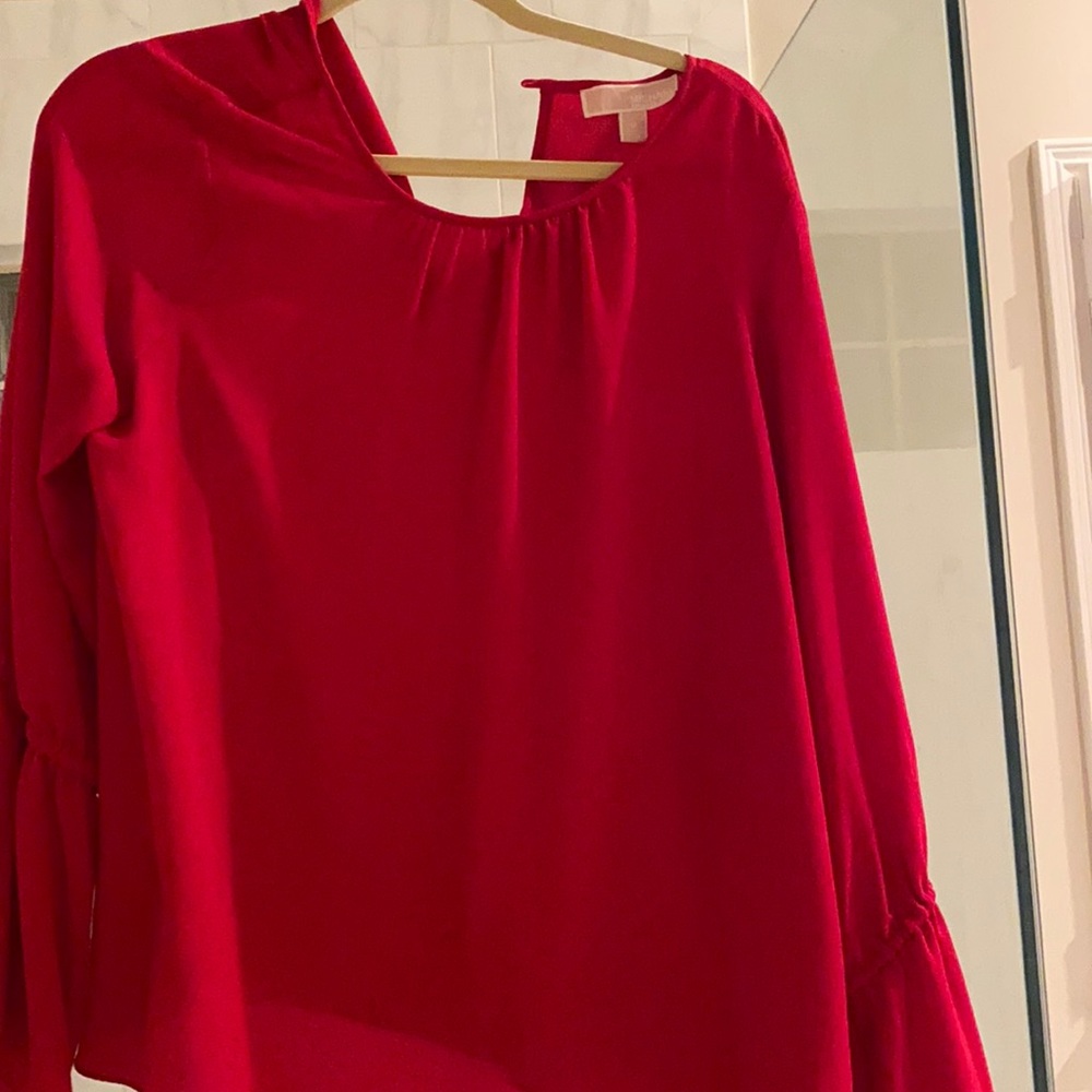 vibrant michael kors blouse